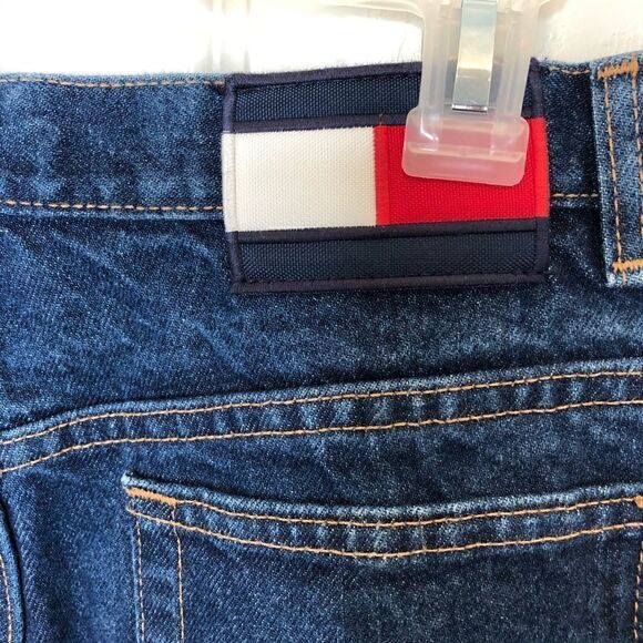 Tommy Hilfiger Vintage Women's Straight Blue Dark Denim Jean size 12 - Picture 6 of 12